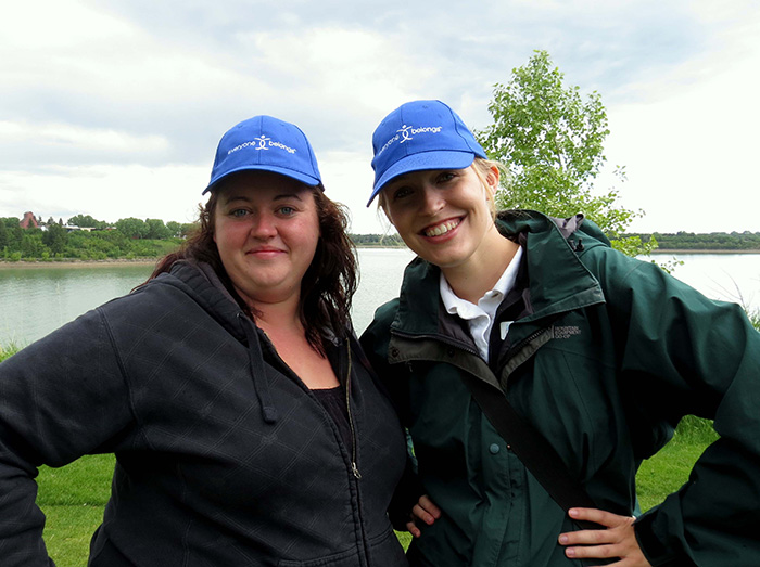 Northeast Team Leader Cassandra Therens (left) volunteering at the 2013 Vipond Charity Golf Tournament.