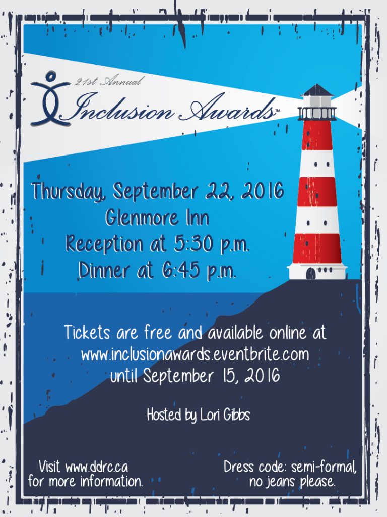 Invitation for the 21st annual Inclusion Awards.