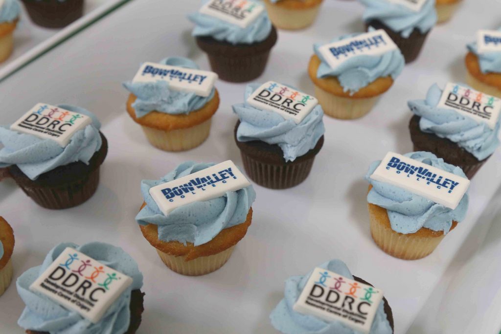 Delicious cupcakes sporting DDRC and BVC logos for the celebration.